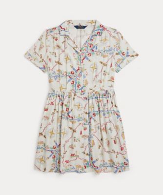 ＜POLO RALPH LAUREN CHILDRENS WEAR ＞プリンテッド　フィット　＆　フレア　ドレス　ＣＷＰＯＤＲＳＧ３Ｄ２１１３７