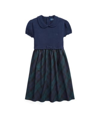 ＜POLO RALPH LAUREN CHILDRENS WEAR ＞プラッド　コットンブレンド　ドレス
