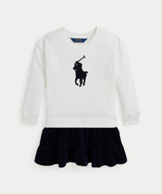 ＜POLO RALPH LAUREN CHILDRENS WEAR ＞Ｂｉｇ　Ｐｏｎｙ　コーデュロイスカート　フリース　ドレス