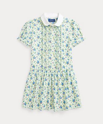 ＜POLO RALPH LAUREN CHILDRENS WEAR ＞フローラル　コットン　オックスフォード　シャツドレス　ＣＷＰＯＤＲＳＲ３Ｄ２０９７４