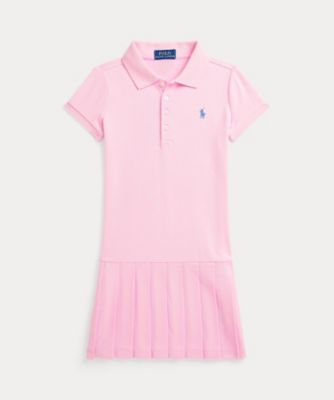 ＜POLO RALPH LAUREN CHILDRENS WEAR ＞プリーテッド　ストレッチ　メッシュ　ポロ　ドレス　ＣＷＰＯＤＲＳＲ３Ｄ２１０１９