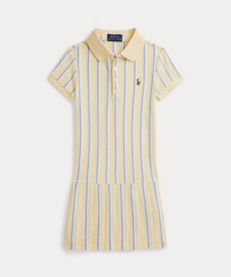 ＜POLO RALPH LAUREN CHILDRENS WEAR ＞ストライプド　オックスフォード　メッシュ　ポロ　ドレス　ＣＷＰＯＤＲＳＲ３Ｄ２１１９４