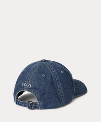 Ralph Lauren コットンボールキャップ ブラック RALPH LAUREN(ラルフ ローレン)｜【UNISEX】【POLO RALPH LAUREN