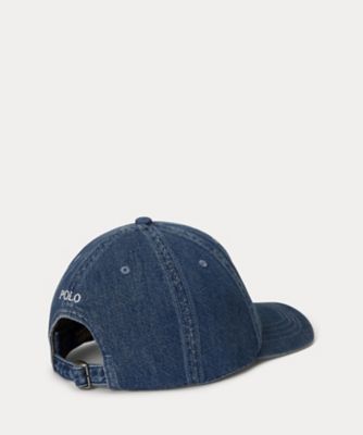 Polo ベア インディゴ デニム ボール キャップ