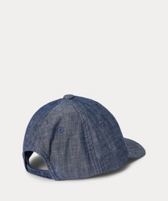 Ｐｏｌｏ　ベア　コットン　シャンブレー　ボール　キャップ　ＣＷＰＯＨＧＳＩＪ４２０１４９