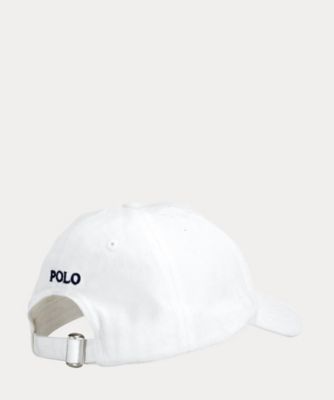 ✨新品✨　Polo Ralph Lauren アイコニック コットン　帽子　白 POLO RALPH LAUREN(ポロ ラルフ ローレン) コットン チノ クラシック
