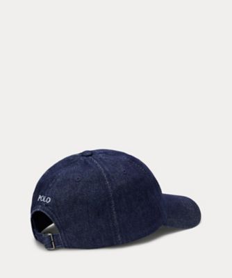 美品 ポロ ラルフローレン キャップ 帽子 デニム 人気 完売