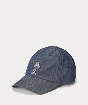 ＜POLO RALPH LAUREN CHILDRENS WEAR ＞Ｐｏｌｏ　ベア　コットン　シャンブレー　ボール　キャップ　ＣＷＰＯＨＧＳＹＪ４２０２７０