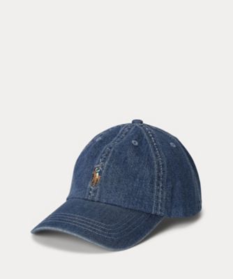 POLO RALPH LAUREN CHILDRENS WEAR /ポロ ラルフ ローレン チルドレンズウェア インディゴ コットン デニム ボール キャップ CWPOHGSYJ420289