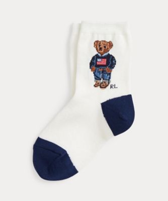 ＜POLO RALPH LAUREN CHILDRENS WEAR ＞Ｐｏｌｏ　ベア　クルー　ソックス　ＣＷＰＯＨＯＳＢ９Ｘ２００２０