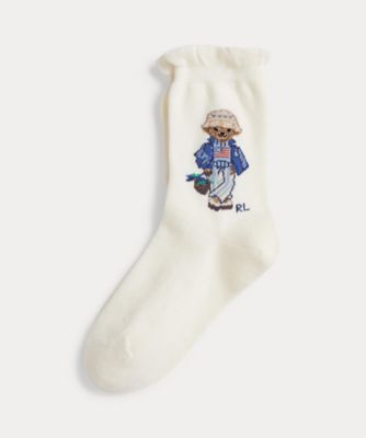 ＜POLO RALPH LAUREN CHILDRENS WEAR ＞Ｐｏｌｏ　ベア　クルー　ソックス　ＣＷＰＯＨＯＳＧ９Ｘ２００３１