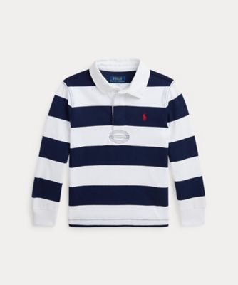 ＜三越伊勢丹/公式＞ POLO RALPH LAUREN CHILDRENS WEAR /ポロ ラルフ ローレン チルドレンズウェア アイコニック ラグビー シャツ 400ブルー トップス【三越伊勢丹/公式】