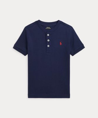 POLO RALPH LAUREN CHILDRENS WEAR /ポロ ラルフ ローレン チルドレンズウェア コットン ジャージー ショートスリーブ ヘンリー シャツ CWPOKNIB8021183