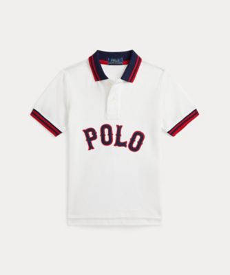 ＜POLO RALPH LAUREN CHILDRENS WEAR ＞ベースボールロゴ　コットン　メッシュ　ポロシャツ　ＣＷＰＯＫＮＩＢ８０２１２９６
