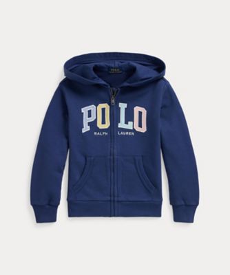 POLO RALPH LAUREN CHILDRENS WEAR /ポロ ラルフ ローレン チルドレンズウェア ロゴ フレンチ テリー フルジップ フーディ CWPOKNIB8021310