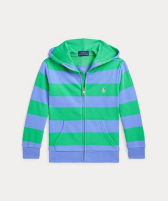 ＜POLO RALPH LAUREN CHILDRENS WEAR ＞ストライプド　フレンチ　テリー　フルジップ　フーディ　ＣＷＰＯＫＮＩＢ８０２１３１１