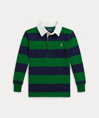 Polo Ralph Lauren ラガーシャツ 緑と青のストライプ Ralph Lauren ラガーシャツ 緑と紺のストライプ ウェア