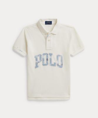 ＜POLO RALPH LAUREN CHILDRENS WEAR ＞ロゴ　コットン　メッシュ　ポロシャツ　ＣＷＰＯＫＮＩＢ８０２１５８７