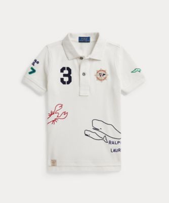 ＜POLO RALPH LAUREN CHILDRENS WEAR ＞コットン　メッシュ　グラフィック　ポロシャツ　ＣＷＰＯＫＮＩＢ８０２１５９５