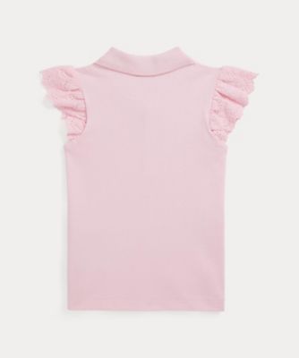 アイレット　ストレッチ　メッシュ　ポロシャツ