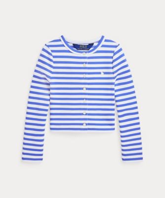 ＜POLO RALPH LAUREN CHILDRENS WEAR ＞ストライプド　ストレッチ　ポンチ　カーディガン　ＣＷＰＯＫＮＩＲ８０２０５１０
