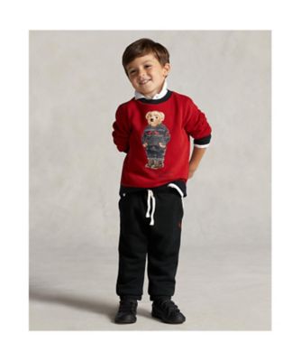 ラルフローレン　Polo ベア フリース スウェットシャツ　赤　2才-90 Polo ベア フリース スウェットシャツ | POLO RALPH LAUREN