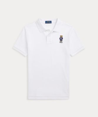 ＜三越伊勢丹/公式＞ POLO RALPH LAUREN CHILDRENS WEAR /ポロ ラルフ ローレン チルドレンズウェア Polo ベア コットン メッシュ ポロシャツ 100ホワイト トップス【三越伊勢丹/公式】