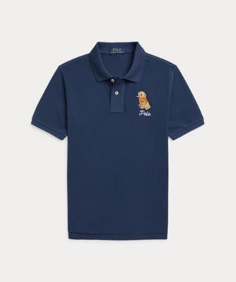 POLO RALPH LAUREN CHILDRENS WEAR /ポロ ラルフ ローレン チルドレンズウェア ドッグエンブロイダリー コットン メッシュ ポロシャツ CWPOKNIY8021381