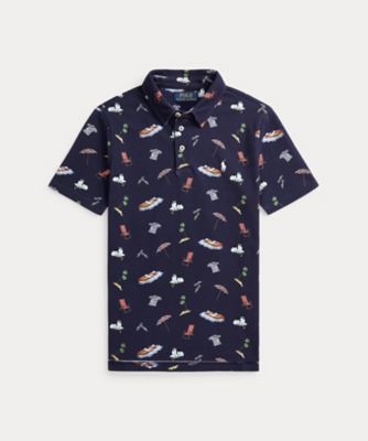 POLO RALPH LAUREN CHILDRENS WEAR /ポロ ラルフ ローレン チルドレンズウェア リヴィエラプリント コットン メッシュ ポロシャツ CWPOKNIY8021398
