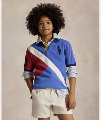 ポロラルフローレン ビッグポニー メッシュポロシャツ（BLUE系／M） Big Pony コットン メッシュ ポロシャツ