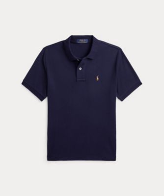 POLO RALPH LAUREN カラーネイビー ソフト コットン ポロシャツ CWPOKNIY8021414 | POLO