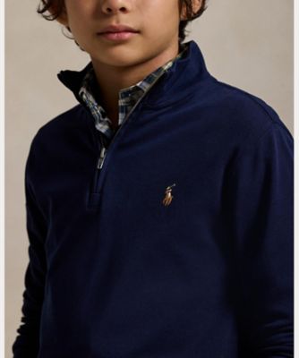 【美品】ラルフローレン-RLX RALPH LAUREN-クォータージップ ライトウェイト フリース クォータージップ