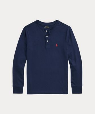 ＜POLO RALPH LAUREN CHILDRENS WEAR ＞コットン　ジャージー　ヘンリー　シャツ　ＣＷＰＯＫＮＩＹ８０２１５２４
