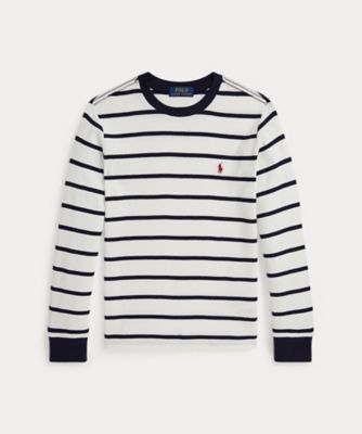 POLO RALPH LAUREN CHILDRENS WEAR /ポロ ラルフ ローレン チルドレンズウェア ストライプド ワッフル コットン ロングスリーブ Tシャツ CWPOKNIY8021553 999マルチカラー トップス【三越伊勢丹/公式】