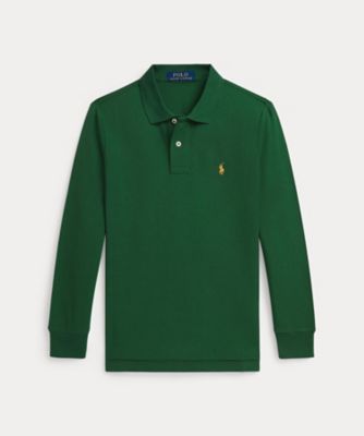 POLO RALPH LAUREN CHILDRENS WEAR /ポロ ラルフ ローレン チルドレンズウェア コットン　メッシュ　ロングスリーブ　ポロシャツ　ＣＷＰＯＫＮＩＹ８０２１５６９