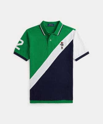 ビッグ フィット ストライプド ジャージー ラグビー シャツ