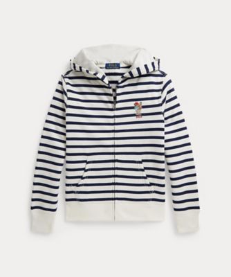 ＜POLO RALPH LAUREN CHILDRENS WEAR ＞Ｐｏｌｏ　ベア　ストライプド　フリース　フーディ　ＣＷＰＯＫＮＩＹ８０２１７１３