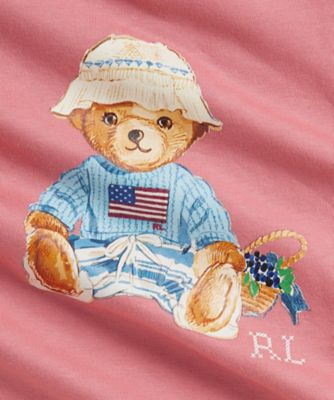 Polo ベア コットン ジャージー ボディスーツ
