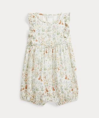 POLO RALPH LAUREN CHILDRENS WEAR /ポロ ラルフ ローレン チルドレンズウェア RL ベビー×Riley Sheehey コットン ショートオール CWPOOPCF3320091