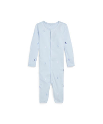POLO RALPH LAUREN CHILDRENS WEAR /ポロ ラルフ ローレン チルドレンズウェア オールオーバー ポニー コンバーチブル ガウン カバーオール 400ブルー ベビー服【三越伊勢丹/公式】