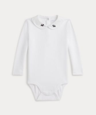 ＜POLO RALPH LAUREN CHILDRENS WEAR ＞エンブロイダリーカラー　コットン　ボディスーツ　ＣＷＰＯＯＰＣＩ１Ｍ２０１６２