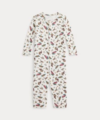 POLO RALPH LAUREN CHILDRENS WEAR /ポロ ラルフ ローレン チルドレンズウェア Polo ベア コンバーチブル ガウンカバーオール CWPOOPCI1M20172 100ホワイト ベビー用ロンパース・カバーオール【三越伊勢丹/公式】