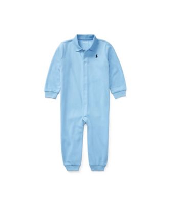 ＜三越伊勢丹/公式＞ POLO RALPH LAUREN CHILDRENS WEAR /ポロ ラルフ ローレン チルドレンズウェア コットン ポロ カバーオール 400ブルー ベビー用ロンパース・カバーオール【三越伊勢丹/公式】