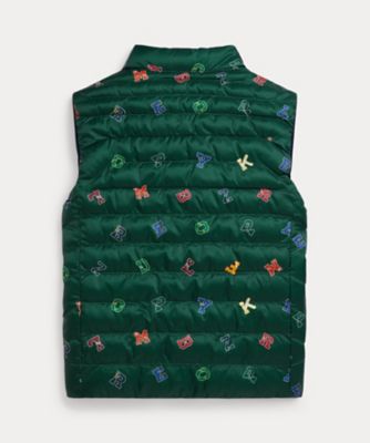 M*.様 RRL Ralph Lauren ダークブルー ベスト M PーLayer 2 リバーシブル ベスト