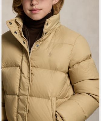 【極美品♡レザーワッペン】ラルフローレン　ボア付きダウンジャケット　フーデッド POLO RALPH LAUREN CHILDRENSWEAR（ボーイズ ＆ ガールズ