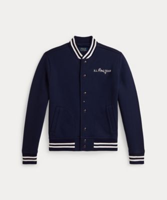 送料無料】ロゴ サテン ベースボール ジャケット