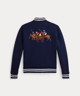 トリプルポニー フリース ベースボール ジャケット