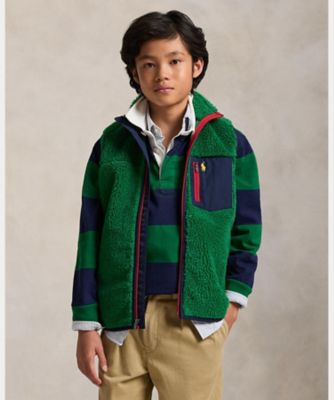 ロケテ　ブロリー テディ フリース ハイブリッド ベスト