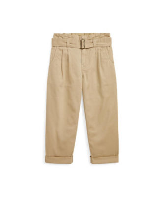  ラルフ ローレン チルドレンズウェア ベルテッド ペーパーバッグ コットン ツイル パンツ 250ブラウン パンツ・ズボン