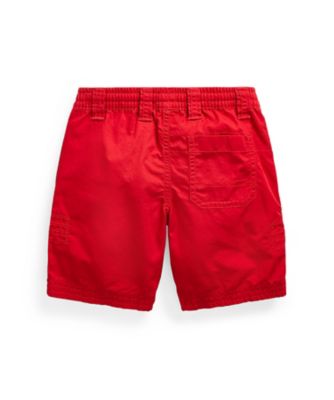 コットン　ツイル　ドローストリング　ショートパンツ